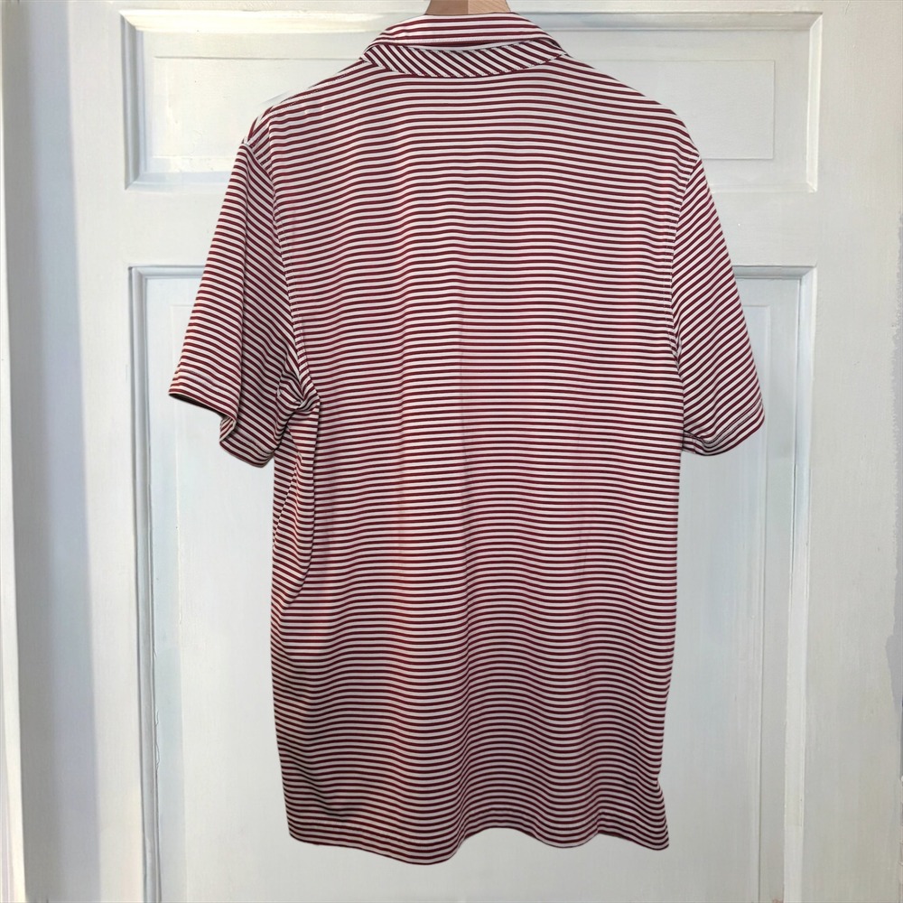 Vineyard Vines Performance Polo Shirt Men's Large‎ Red White Striped golf Shirt - Picture 5 of 7